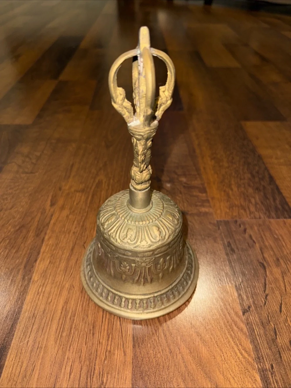 Vintage Tibetan Brass Buddhist Bell for Meditation